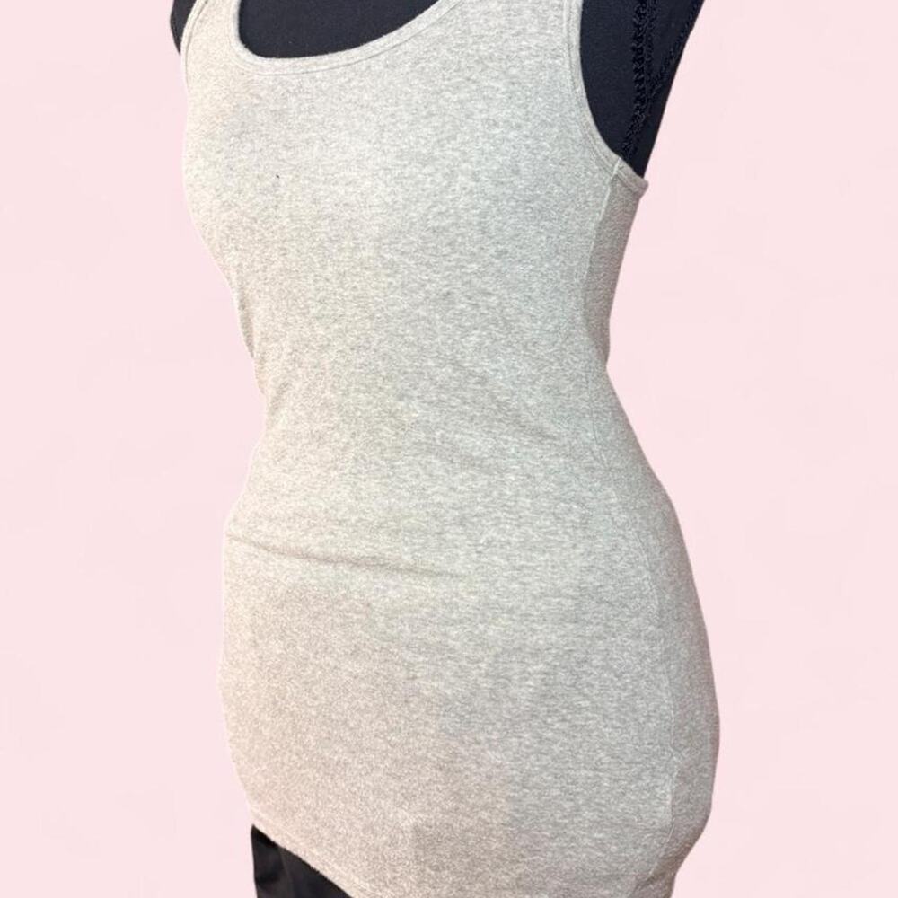 Abercrombie & Fitch size large heather gray tank top Model off duty indie sleaze